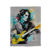 Minimalist design of the Neutral Geometry Comforter in natural light.